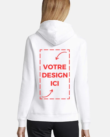Sweat sweat à capuche femme personnalisé