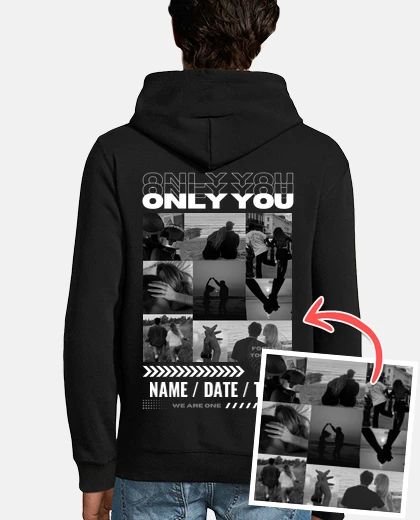 sweat only you photo personnalisable
