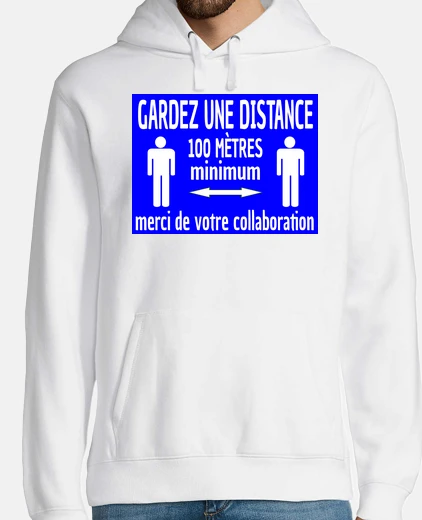 Sweat Sweat-shirt à capuche homme, blanc