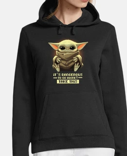 Sweat-shirt à capuche femme, noir