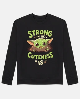 sweat-shirt force mandalorienne baby yoda
