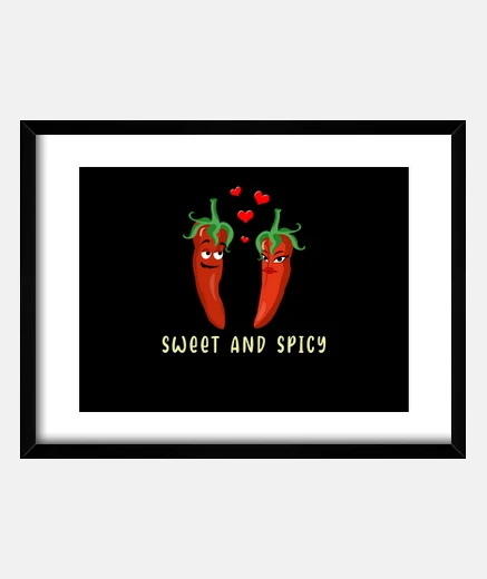 Framed sweet and spicy chilli