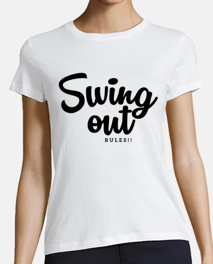 T-shirt swing out rules of lindy hop - black edi