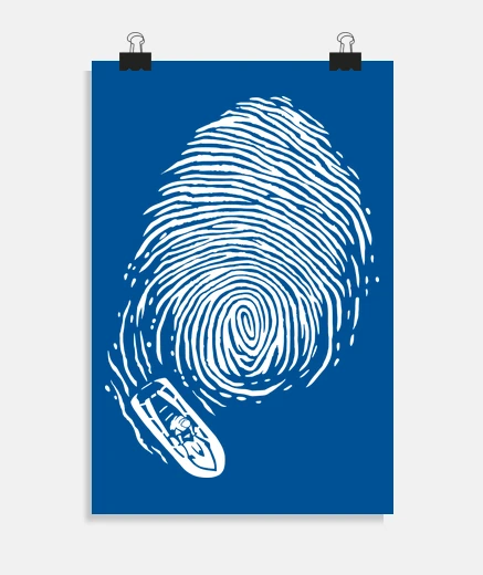 Poster swirl imprint