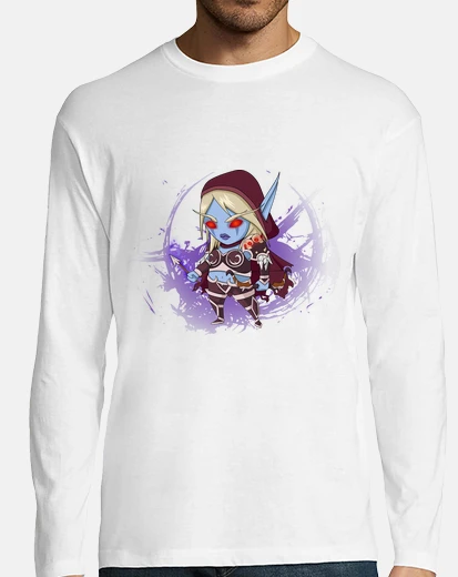 T-shirt sylvanas - boy long manga