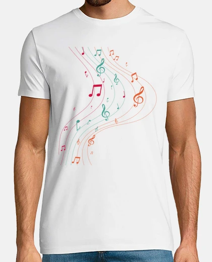 Tee-shirt symbole de la musique vintage
