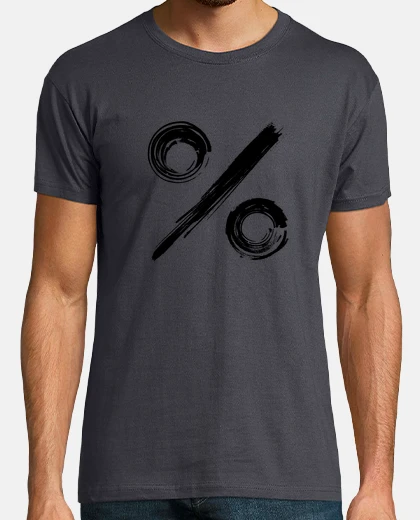 Tee-shirt symbole de pourcentage - black edition