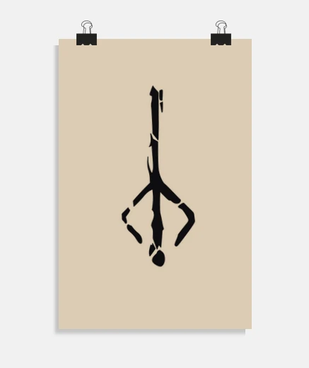 Poster symbole du chasseur