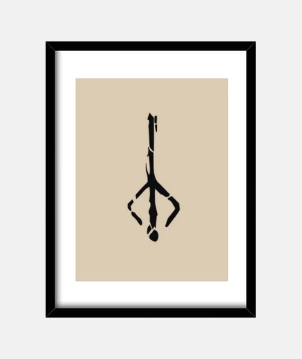 Cadre symbole du chasseur