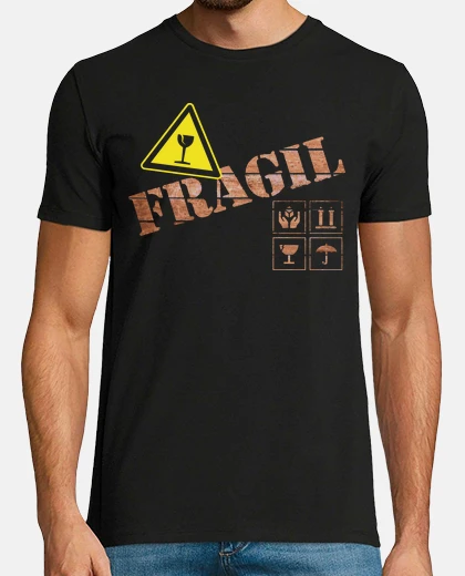 Tee-shirt symbole fragile simbo les