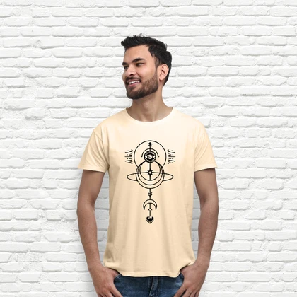 Tee-shirt symbole magique noir tostadora