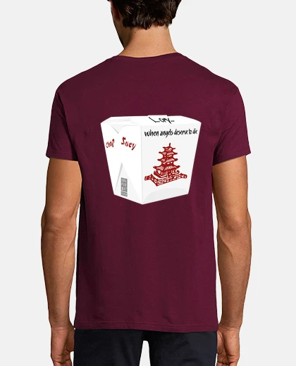 T-shirt system of a down - chop suey - t-shirt uomo, manica corta, bordeaux, qualità extra