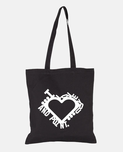 Sac t- shirt je love  and pointe