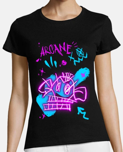 T-shirt t- t-shirt arcane disegni jinx