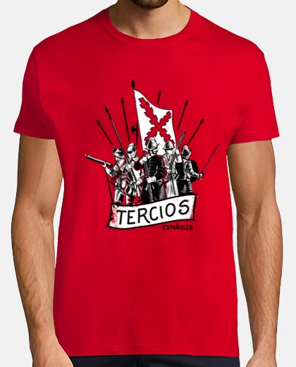 T-shirt t- t-shirt thirds of flanders black and white, spanish thirds