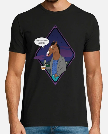 Bojack Horseman T-Shirt Donna "Escape From L.A." – Bianco, 100% Cotone, Stampa Professionale
