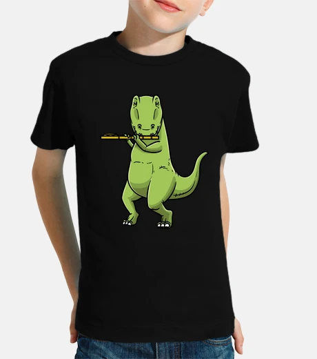 Ropa t rex dinosaurio transversal tocando la