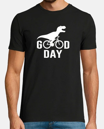 T-shirt T-Rex Good Day Funny Sayings Bike