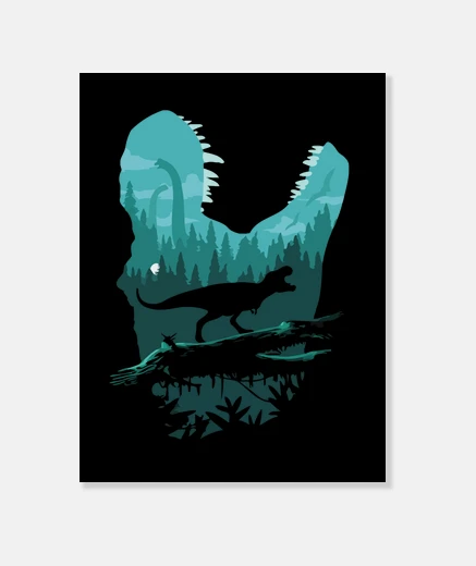 Lienzo T-Rex Isla Sorna