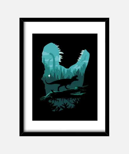 Cuadro T-Rex Isla Sorna