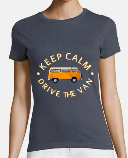 Tee-shirt t-shirt - keep calme, conduis le van - jaune