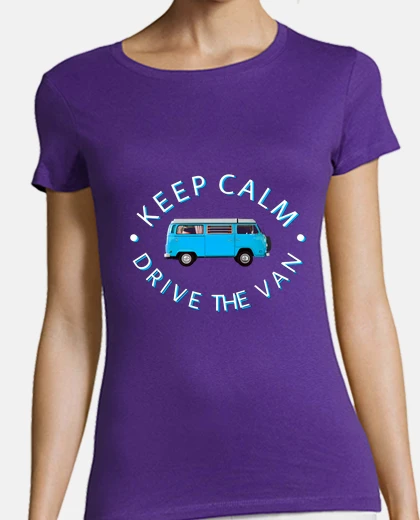 Tee-shirt t-shirt - keep calme, conduisez le van bleu