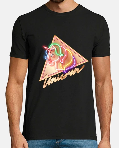 Tee-shirt T-SHIRT  unicorn neon colored humor