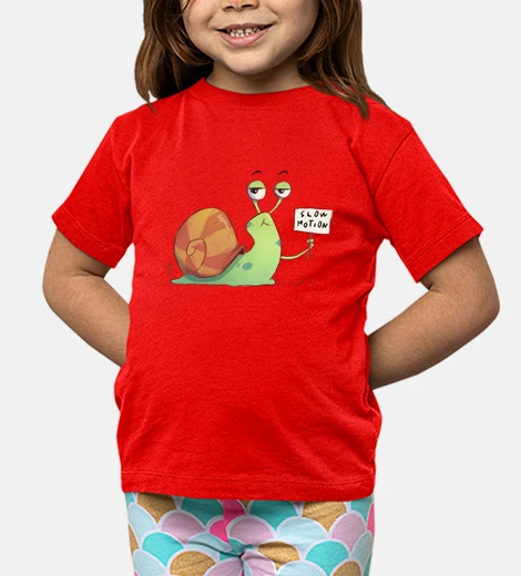 Abbigliamento t-shirt a maniche taglio per bambini lumaca