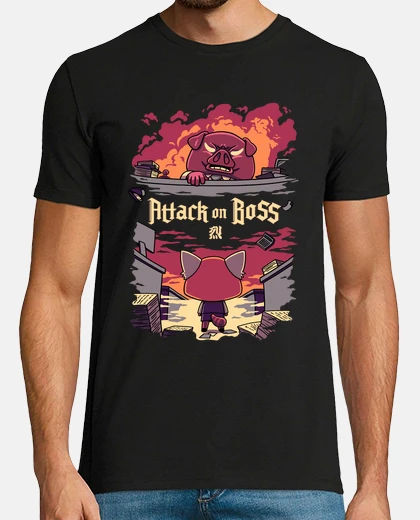 T-shirt t-shirt aggretsuko attacco ai titani
