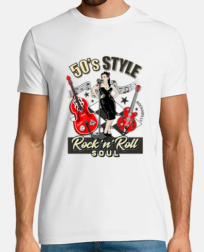 T-shirt t-shirt anni &#38;#39;50 rockabilly pinup vintage