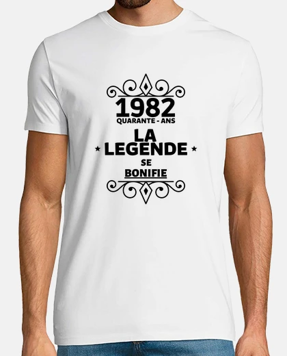 Tee-shirt t-shirt anniversaire 40 ans