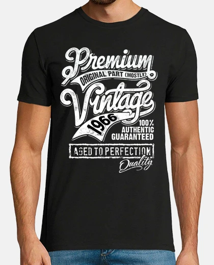 T-shirt t-shirt anno 1966 vintage aged alla perfection regalo di compleanno