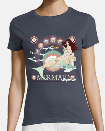 T-shirt t-shirt art nouveau sirena