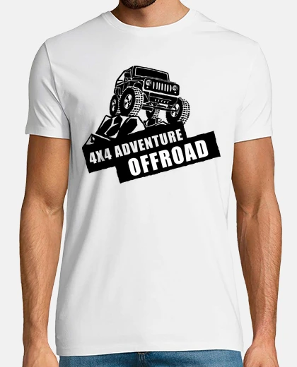 T-shirt t-shirt auto 4x4 avventure fuoristrada vintage vintage
