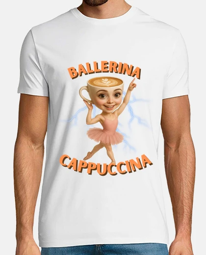 Tee-shirt t-shirt ballerina cappuccina