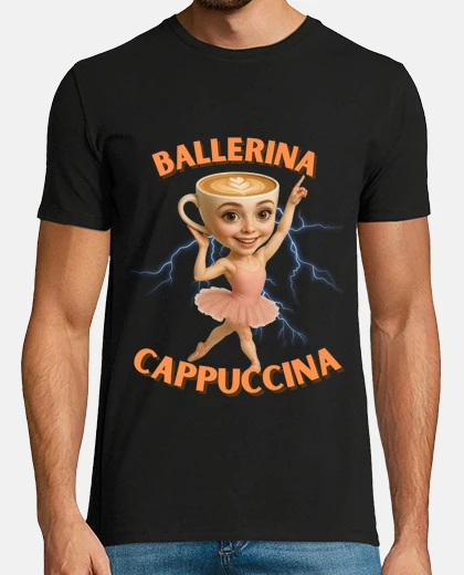 Tee-shirt t-shirt ballerine cappuccina