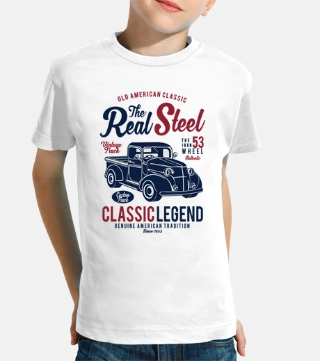 Abbigliamento t-shirt bambini camion antico camion vintage 1953 camionisti americani vecchi classici