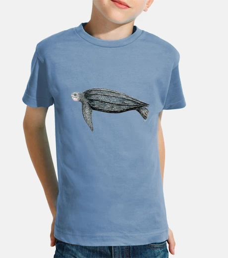 Abbigliamento t-shirt bambino tartaruga liuto (dermochelys coriacea)