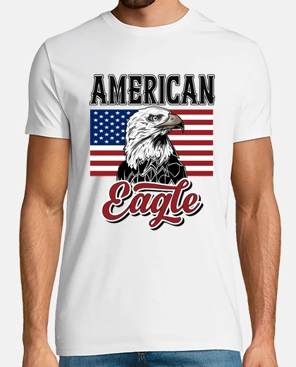 T-shirt t-shirt bandiera americana - american
