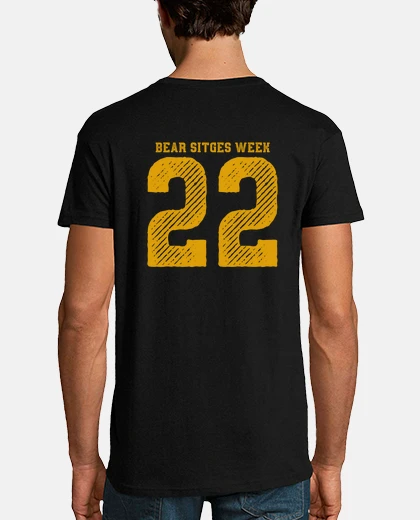 T-shirt t-shirt bears sitges settimana 2022 davanti e back