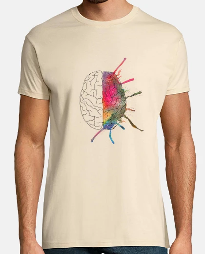 T-shirt t-shirt brain colored boy