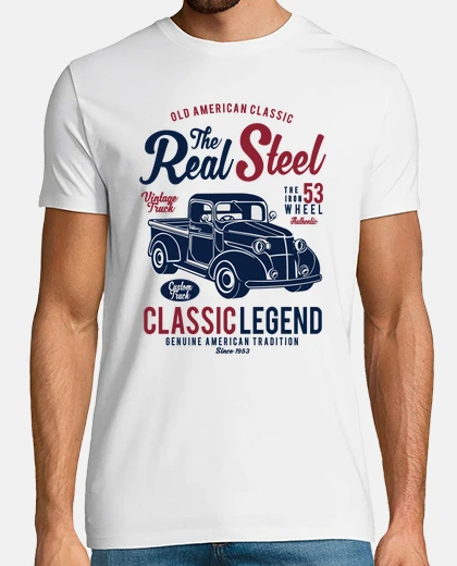 T-shirt t-shirt camion antico camion vintage 1953 camionisti americani vecchi classici