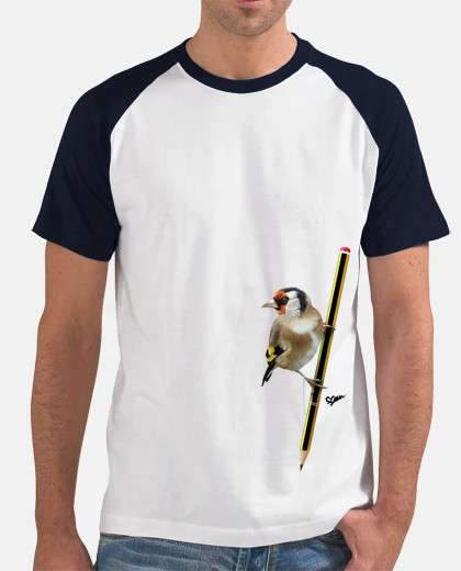 Tee-shirt t-shirt chardonneret posé sans fond