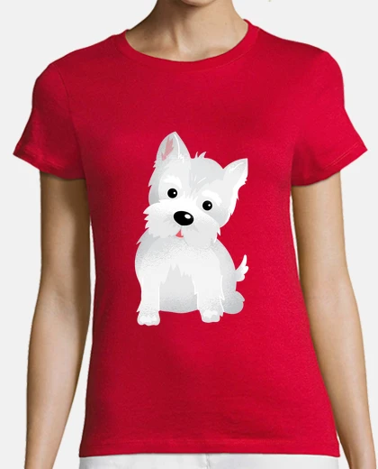 Tee-shirt t-shirt chien westy