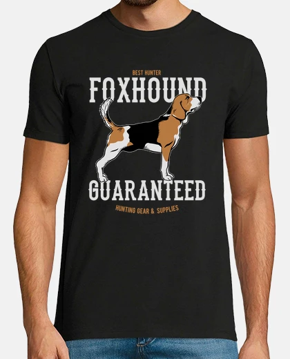 Tee-shirt t-shirt chiens de compagnie mascotte foxhound