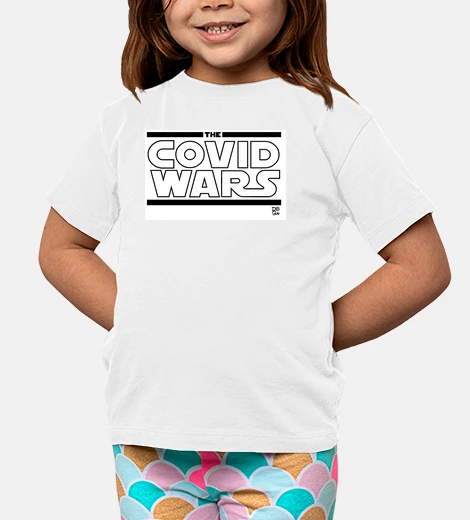 Vêtements t-shirt covid wars, garçon, manches courtes, blanc