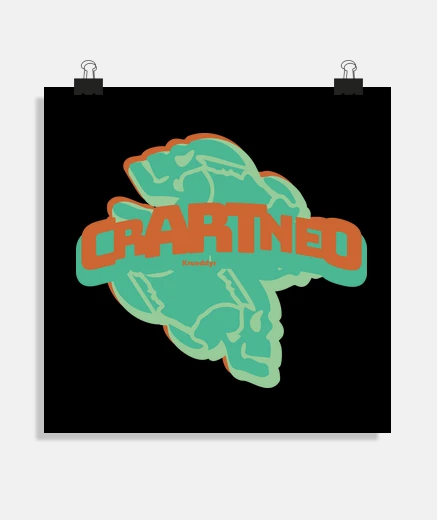 Poster t-shirt crartneo crâne