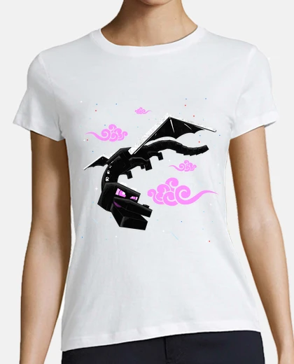 T-shirt t-shirt da donna minecraft dragon ender