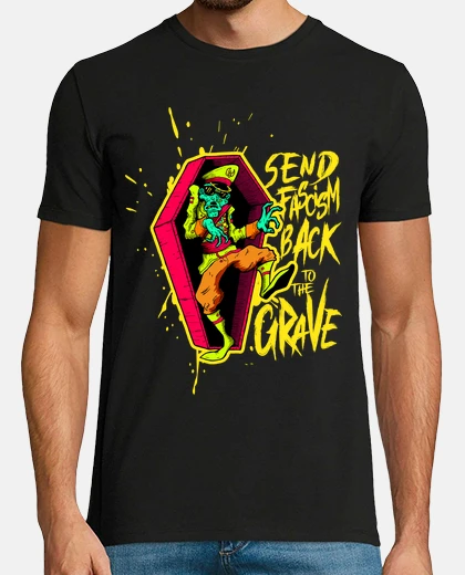 T-shirt t-shirt da uomo - t-shirt da uomo antifascista t-shirt da uomo