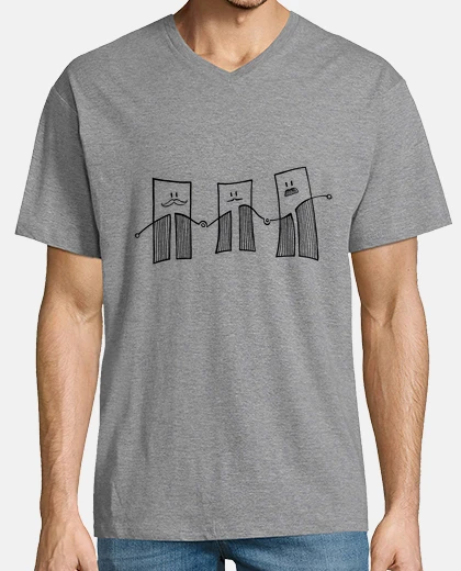 T-shirt t-shirt da uomo baffi